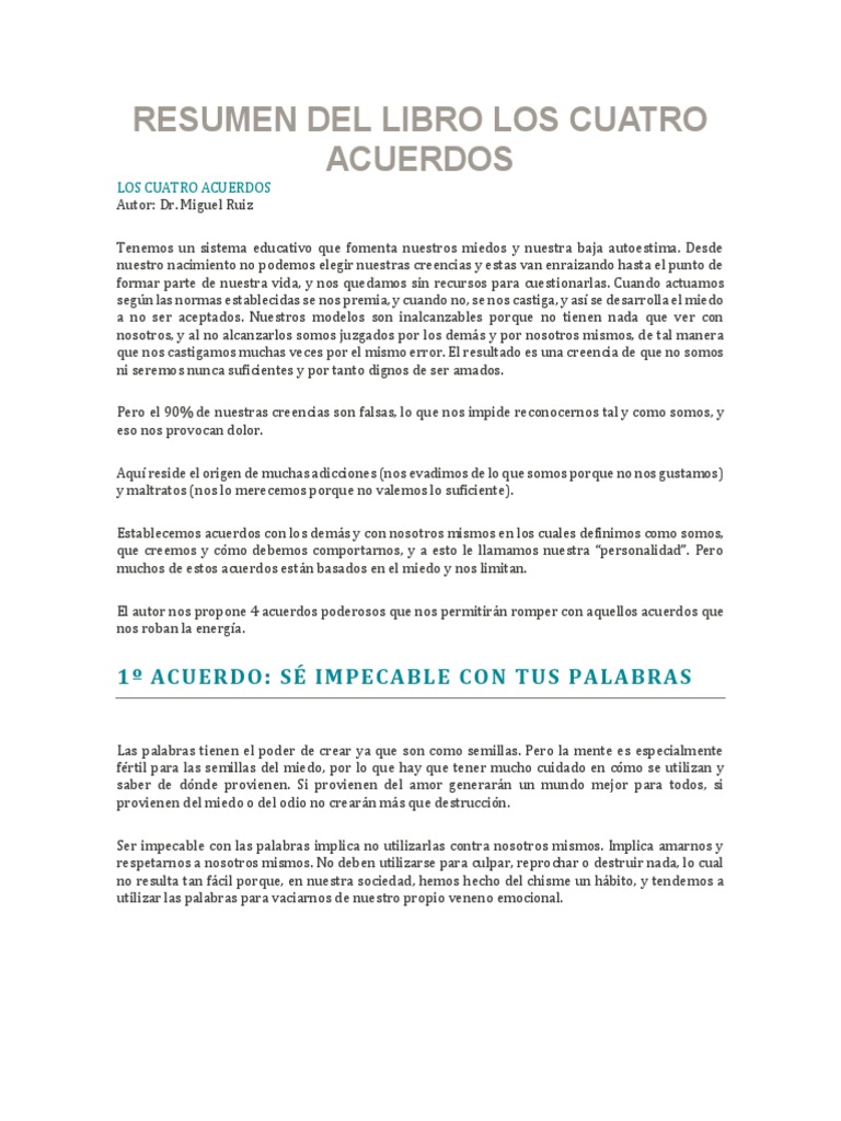 Cómo aplicar 'Los cuatro acuerdos' de Miguel Ruiz en el trabajo