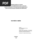 PLANO ESTRATÉGICO DE MARKETING