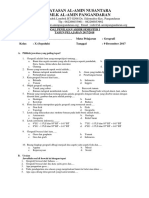 SOAL UJIAN GEOGRAFI Al-Amin