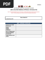 Employee Performance Appraisal For Executive: QSR Brands (Malaysia) Holdings SDN BHD