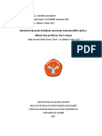 Imunoterapi Pada Kelainan Spectrum Neuromyelitis Optica: Efikasi Dan Predictor Dari Respon