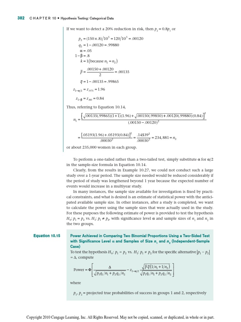 Power Calculation | PDF | Sample Size Determination | Scientific Theories