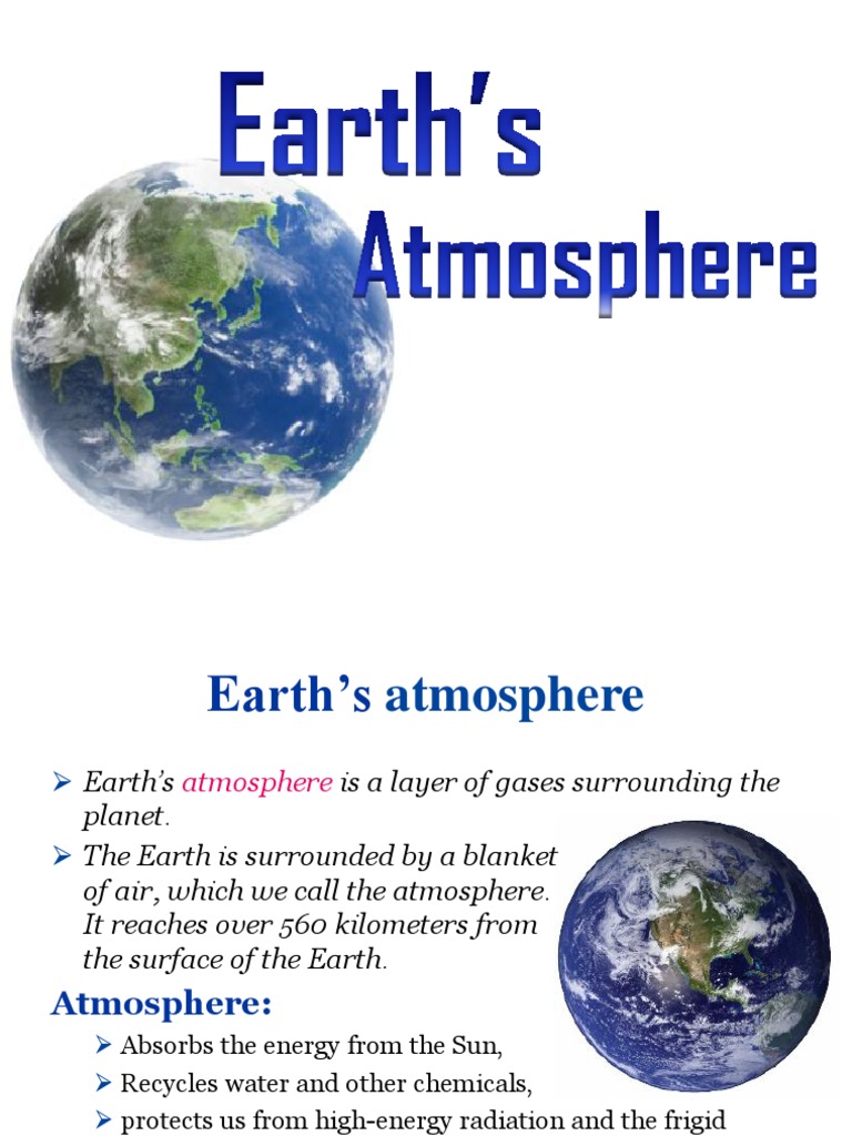 Earth's Atmosphere and Its Layers | PDF | Atmosphere Of Earth ...