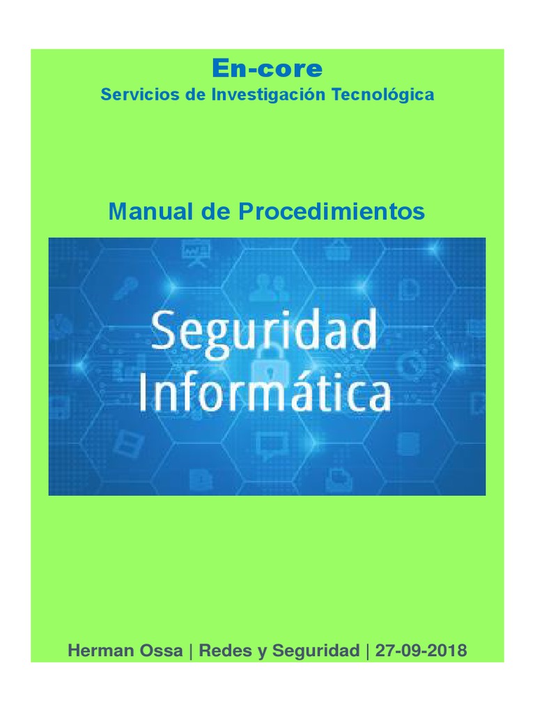 Psi Plan de Seguridad Informatica | PDF | La seguridad informática ...