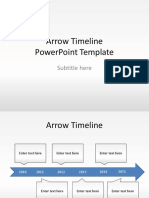 Arrow Timeline Diagram Powerpoint Template