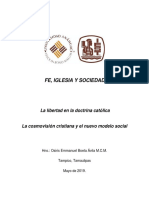 La Libertad en La Doctrina Católica y Protestante