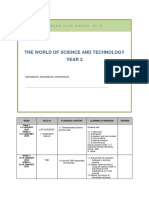 The World of Science and Technology Year 3: Lesson Plan Annual 201 8