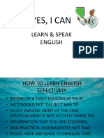 Yes, I Can: Learn & Speak English