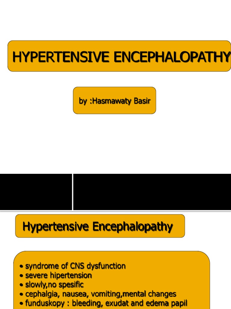 Hypertensive Encephalopathy Overview | PDF | Hypertension | Blood Pressure