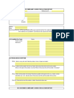 8D Report Template