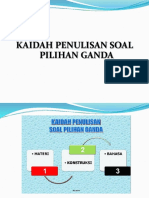 PBSD - Kaidah Penulisan Soal Tertulis Matematika