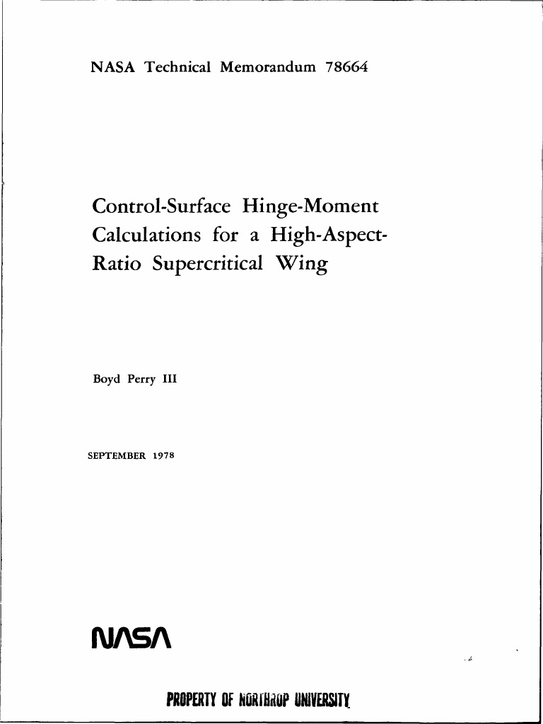Control Surfaces Hinge Moment Calculation For High Aspect Ratio Wing