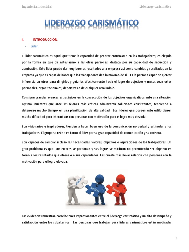Liderazgo-carismatico.docx | Liderazgo | Liderazgo y tutoría