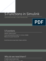 S-Functions in Simulink: Using Matlab and S-Function Builder