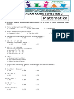 Soal UAS Matematika Kelas 1 SD Semester 2 Dan Kunci Jawaban PDF