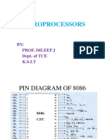Microprocessors: BY: Prof. Dileep J Dept. of TCE K.S.I.T