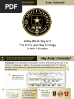 Army University and The Army Learning Strategy: Dr. Keith R. Beurskens