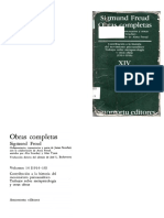 1páginas DesdeFreud, Sigmund - Volumen XIV - Trabajos Sobre Metapsicología, y Otras Obras (1914-1916), - Contribución A La Historia Del Movimiento Psicoanalítico - .-BKLT