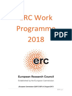 ERC Work Programme 2018
