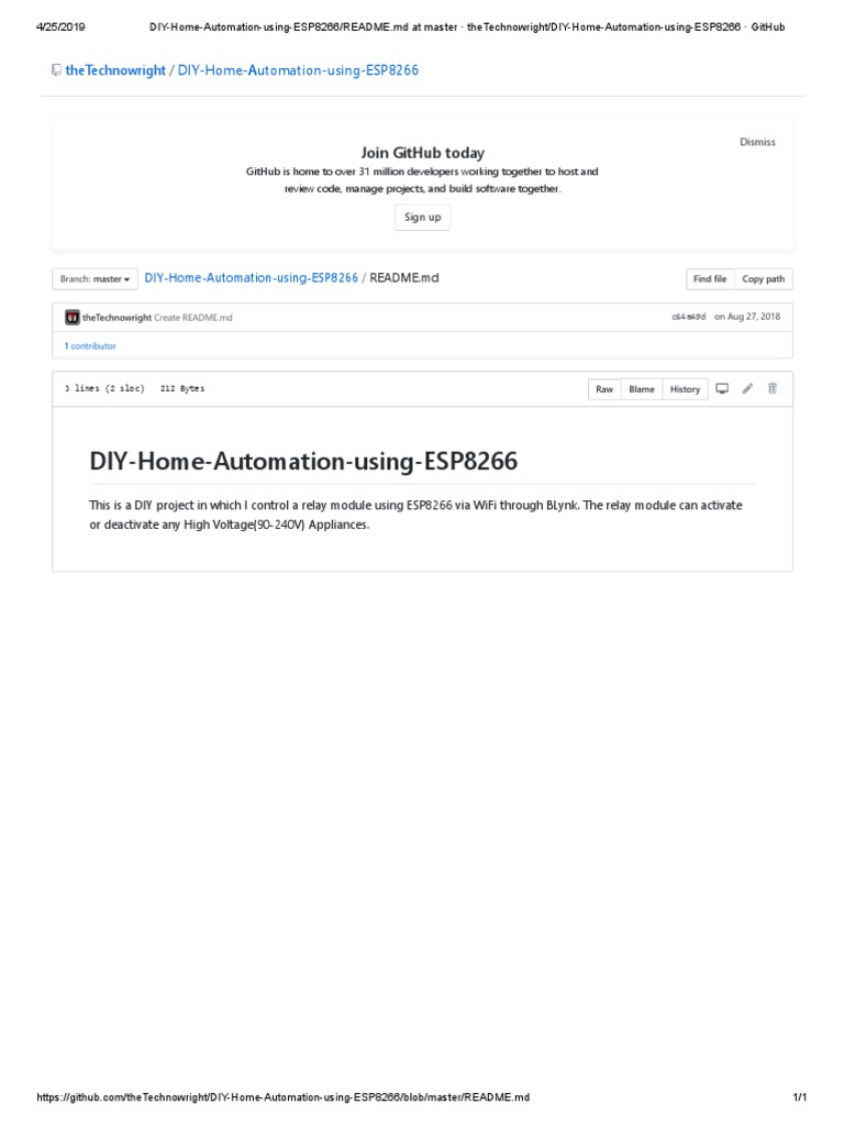 DIY-Home-Automation-using-ESP8266 - README - MD at Master ...