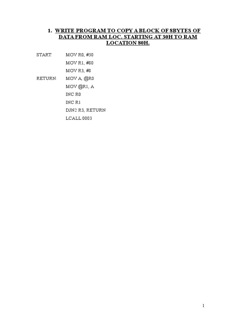 8051 Microcontroller Programming Guide | PDF | Computer Data ...