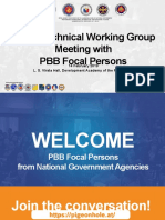 AO 25 Technical Working Group Meeting With PBB Focal Persons