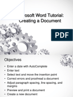 Microsoft Word Tutorial: Creating A Document