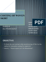 Costing of Woven Skirt