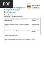 Download Practice Examination Year 9 by jamesedgecombe SN40911997 doc pdf