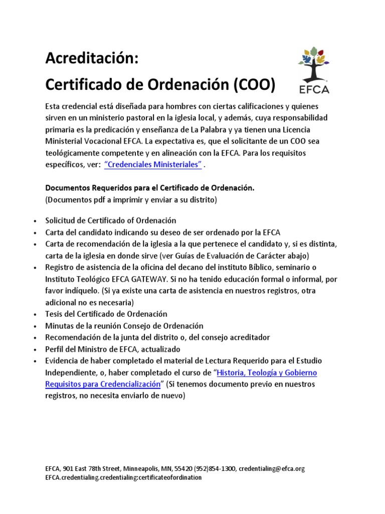 Requisitos para Certificado de Ordenación | PDF | Iglesia Católica | Biblia