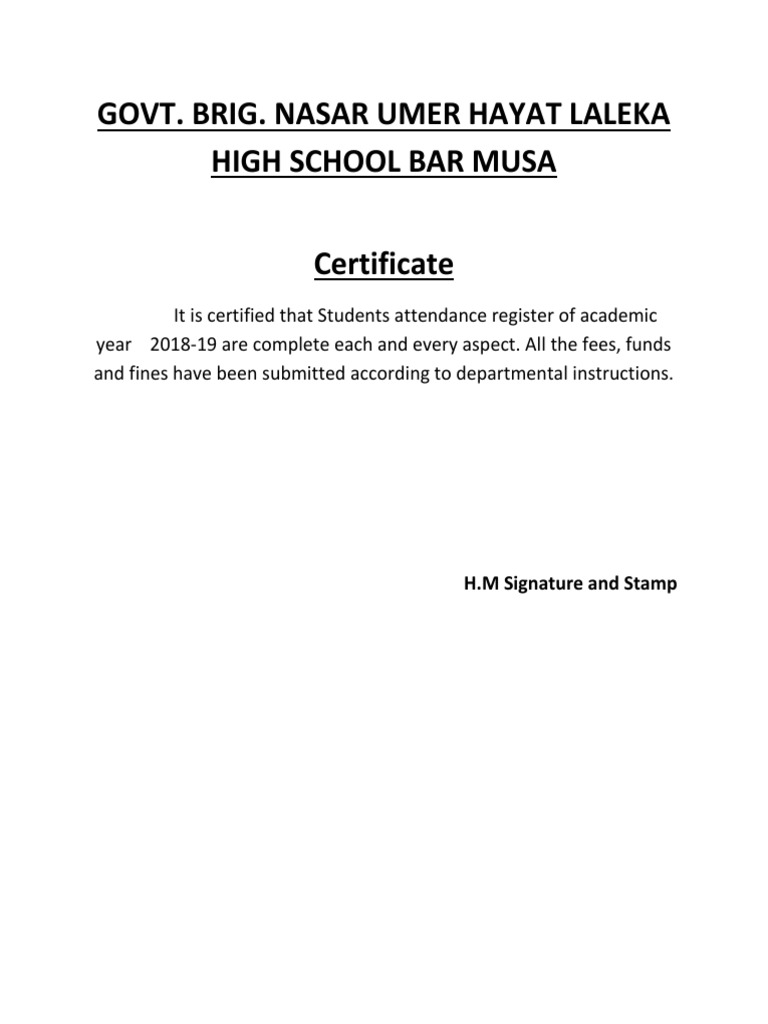 Register Certificate | PDF