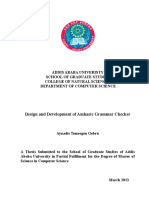 Development of Amharic Grammar Checker Using Morphological