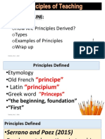 Topic Outline: Odefinition: Ohow Are Principles Derived? Otypes Oexamples of Principles Owrap Up