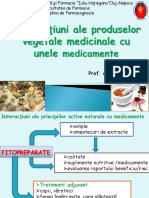 Interactiuni Ale Produselor Vegetale Medicinale Cu Unele Medicamente Prof - Univ - Ilioara Oniga