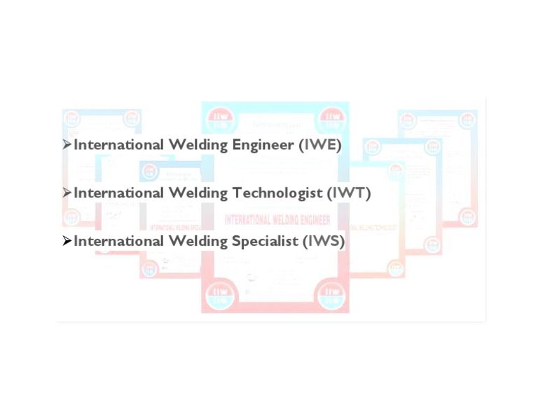 International Welding Engineer | PDF | Science | Technology (General)