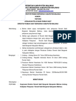 Kebijakan Pelayanan Rumah Sakit Direktur Rumah Bergerak Kabupaten Malinau