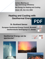 DR Burkhard Sanner - Heating and Cooling With Geothermal Energy