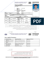 Your Applied Programes: Bahauddin Zakariya University Multan Online Admission Form (Year 2018)
