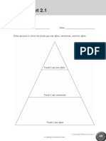 Worksheet 2.1: A Food Triangle
