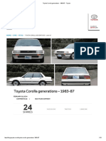 Toyota Corolla Generations - 1983-87: Search