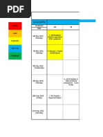 To- Do List for 6th May 2019 to 11th May 2019