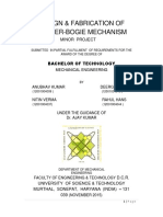 Design & Fabrication of Rocker-Bogie Mechanism: Minor Project