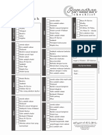 Checklist Ramadhan PDF