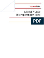 Juniper   Cisco Interoperability 