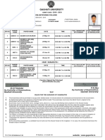 Gauhati University: Roll No: Exam Center