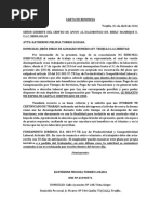 Carta renuncia voluntaria  Gobierno  Política