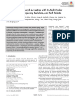 Photothermal Bimorph Actuators With In-Built Cooler For Light Mills, Frequency Switches, and Soft Robots