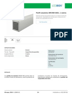 Ficha Técnica: Perfil Aluminio DRIVER BOX, 1 Metro