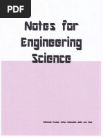 Notes For Engineering Science Sem 1 PDF