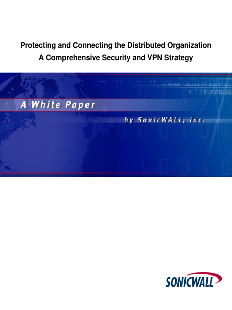 Sonicwall VPN Strategy | PDF | Virtual Private Network | Firewall ...